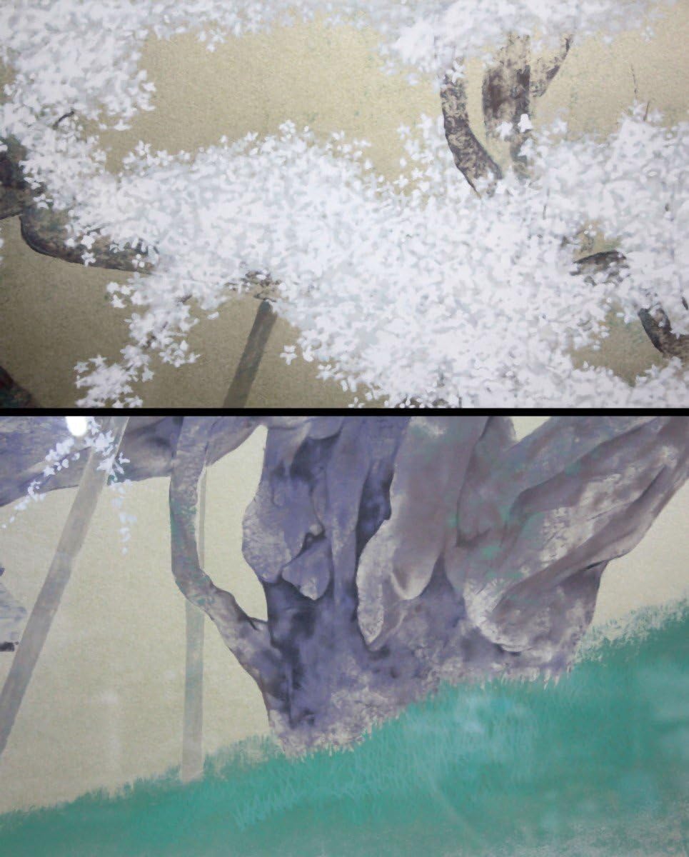 【真作】版画　羽柴正和　シルクスクリーン　臥龍桜　箱・黄袋入　B17 Amazon.co.jp: 羽柴 正和作「臥龍桜」セリグラフ31版30色 額縁 絵画